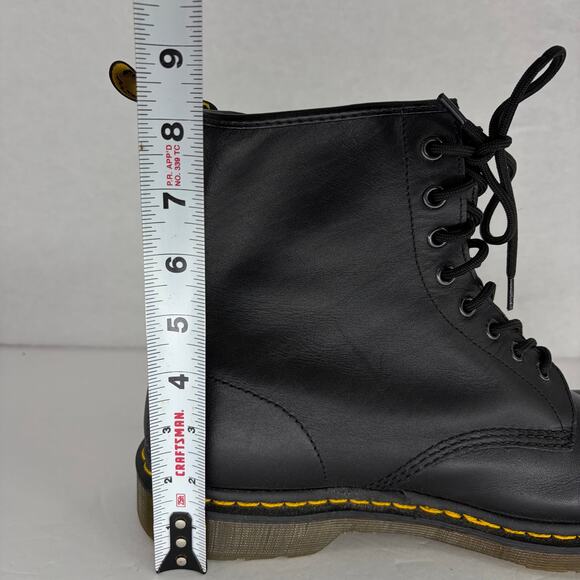 Dr. Martens 1460 Black Leather 8-Eye Boots Men\'s 12 AirWair Bouncing Soles main image 7